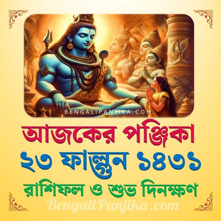 23 Phalgun 1431 Panjika Rashifal Today Bengali Calendar